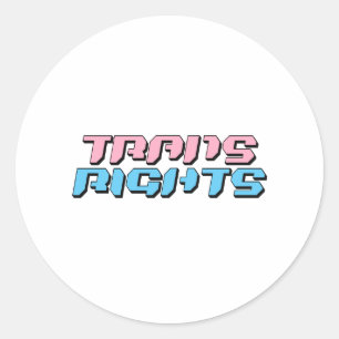 Transrechten Ronde Sticker
