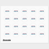 Transrechten Ronde Sticker (Vel)
