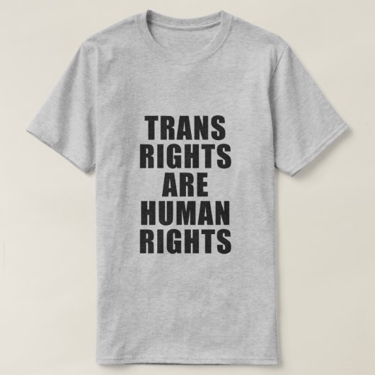 TRANSRECHTEN ZIJN MENSENRECHTEN T-SHIRT (Design voorkant)