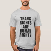 TRANSRECHTEN ZIJN MENSENRECHTEN T-SHIRT (Voorkant)
