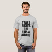 TRANSRECHTEN ZIJN MENSENRECHTEN T-SHIRT (Voorkant volledig)