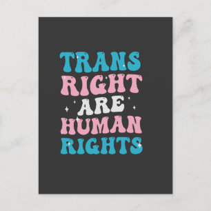 Transrechten zijn Mensenrechten Transgender Gelijk Aankondigingskaart