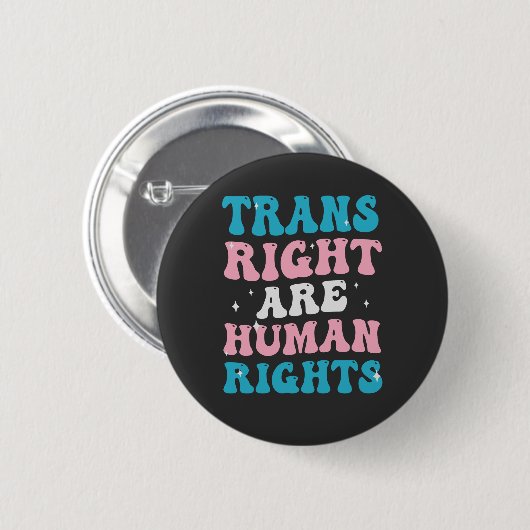 Transrechten zijn Mensenrechten Transgender Gelijk Ronde Button 5,7 Cm (Voorkant /achterkant)