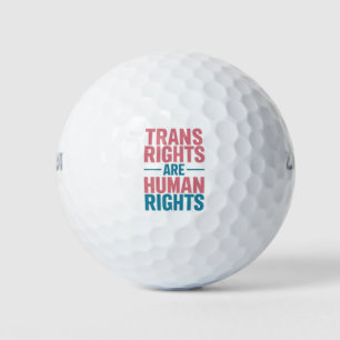 Transrechten zijn mensenrechten Transgender Pride Golfballen