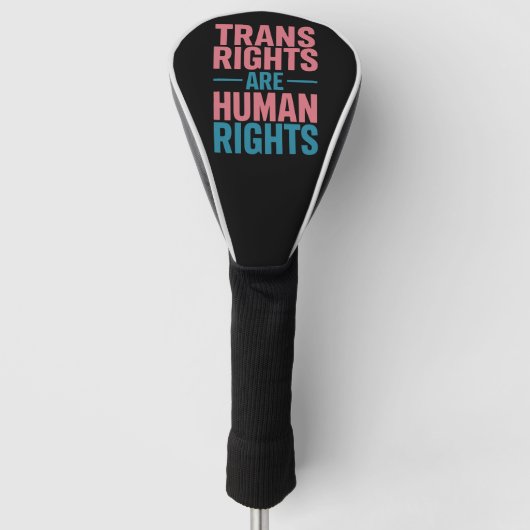 Transrechten zijn mensenrechten Transgender Pride Golfheadcover (Voorkant)