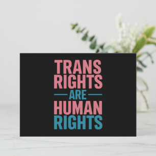 Transrechten zijn mensenrechten Transgender Pride Kaart