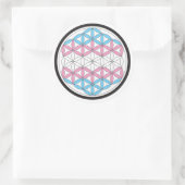transsacrale geometrie ronde sticker (Tas)