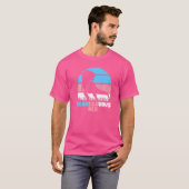 Transsaurus rex transgender vlag voor trans-Pride T-shirt (Voorkant volledig)