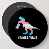 Transsaurus Transgender TRex Dinosaurus LGBTQ Tran Ronde Button 6,0 Cm (Voorkant /achterkant)