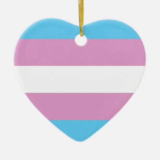 Transseksuele trots keramisch ornament (Voorkant)