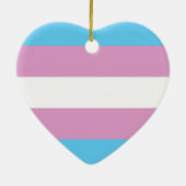 Transseksuele trots keramisch ornament (Achterkant)