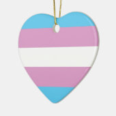 Transseksuele trots keramisch ornament (Links)