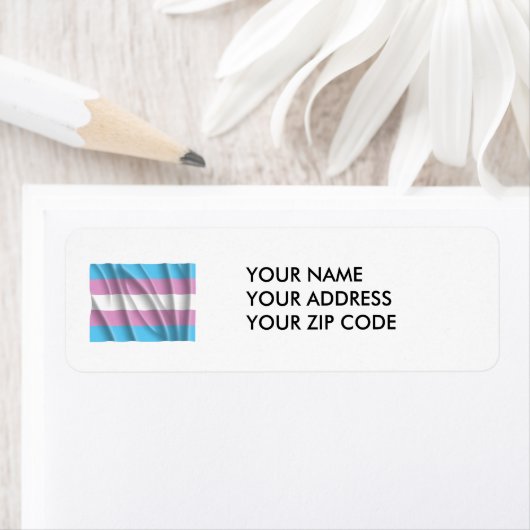 TRANSSEKSUELE VLAG VLIEGEN - PNG.NL ETIKET (Insitu)