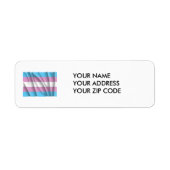 TRANSSEKSUELE VLAG VLIEGEN - PNG.NL ETIKET (Voorkant)