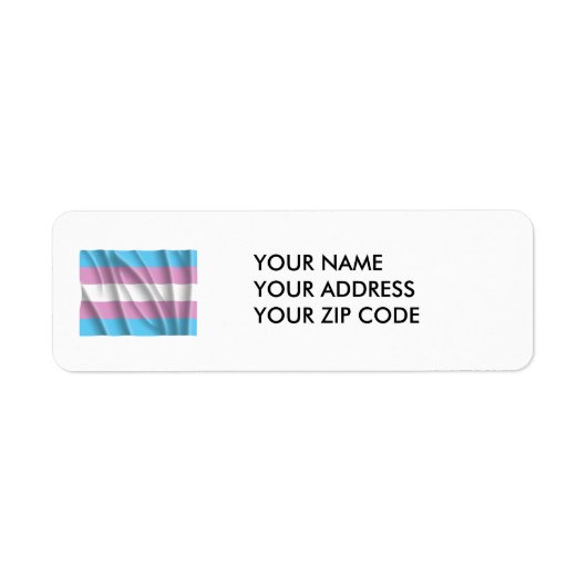 TRANSSEKSUELE VLAG VLIEGEN - PNG.NL ETIKET (Voorkant)