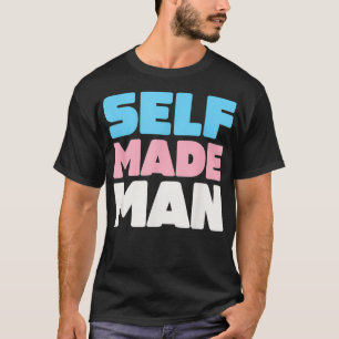 Transself-made Man FTM Transgender Flag Support L T-shirt