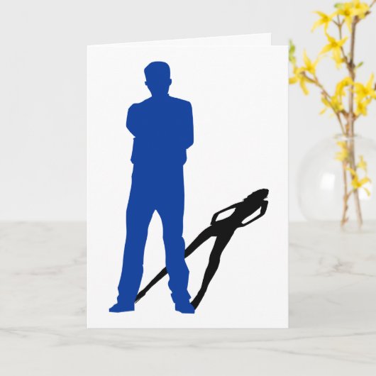 transsexueel aankondiging: schaduw silhouetten kaart (Gele Bloem)