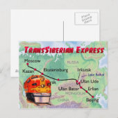 Transsiberische express briefkaart (Voorkant / Achterkant)