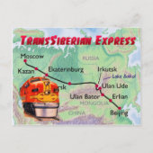 Transsiberische express briefkaart (Voorkant)
