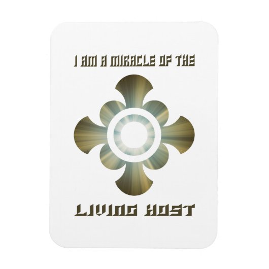 Transsubstantiatie in de Heilige Eucharistie Magneet (Verticaal)