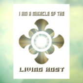 Transsubstantiatie in de Heilige Eucharistie Raamsticker (Vel 3)