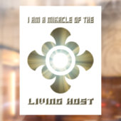 Transsubstantiatie in de Heilige Eucharistie Raamsticker (Vel 2)