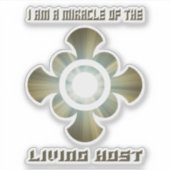 Transsubstantiatie in de Heilige Eucharistie Sticker (Voorkant)