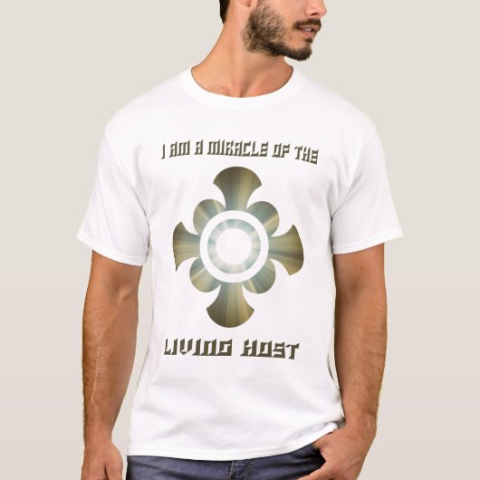 Transsubstantiatie in de Heilige Eucharistie T-shirt (Voorkant)
