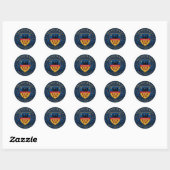 Transsylvaans aangepast woord ronde sticker (Vel)