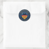 Transsylvaans aangepast woord ronde sticker (Tas)