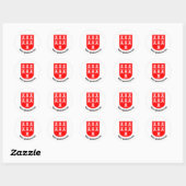 Transsylvaans-Saksische Wapen Ronde Sticker (Vel)