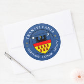Transsylvaanse Saksen Wapen Ronde Sticker (Envelop)