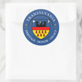 Transsylvaanse Saksen Wapen Ronde Sticker