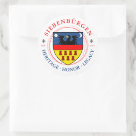Transsylvaanse Saksen Wapen Ronde Sticker