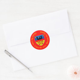 Transsylvaanse Saksische Wapen Ronde Sticker