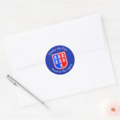 Transsylvaanse Saksische Wapen Ronde Sticker (Envelop)