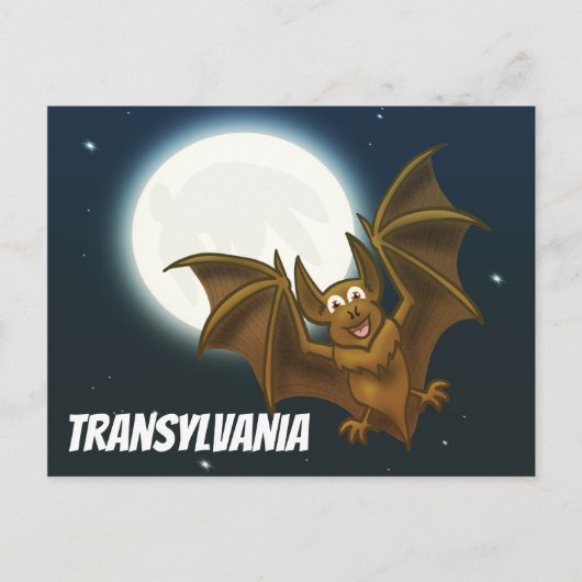 TranssylvaniaFlying Bat Briefkaart (Voorkant)