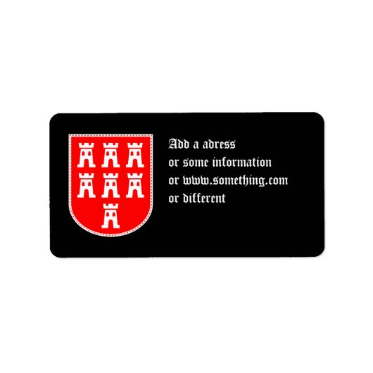 Transsylvanian Saxons Crest Etiket (Voorkant)