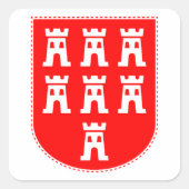 Transsylvanian Saxons Crest Vierkante Sticker (Voorkant)