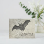 Transsylvanië 1897 Bat Collage Post Card Halloween Briefkaart (Staand voorkant)