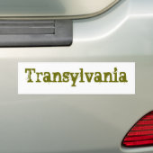 Transsylvanië Bumpersticker (Op auto)