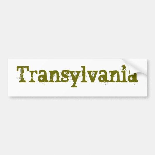 Transsylvanië Bumpersticker (Voorkant)