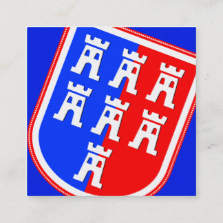 Transsylvanië geïnspireerd vierkante visitekaartje