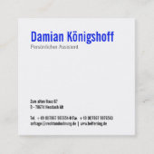 Transsylvanië geïnspireerd vierkante visitekaartje (Voorkant)