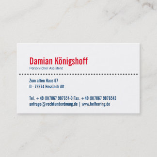 Transsylvanië geïnspireerd visitekaartje