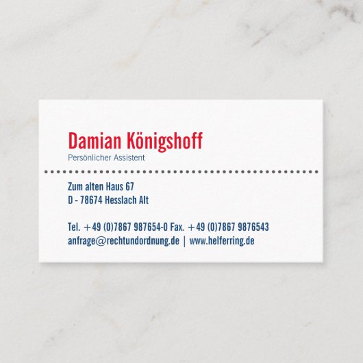 Transsylvanië geïnspireerd visitekaartje (Voorkant)