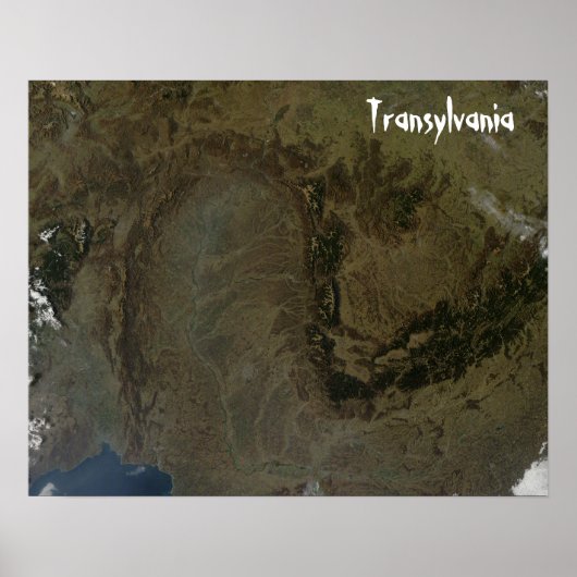 Transsylvanië, Poster van Karpaten (Voorkant)