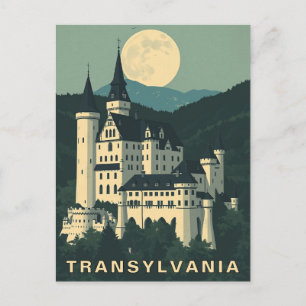 Transsylvanië Roemenië Reis Gotisch Kasteel Briefkaart