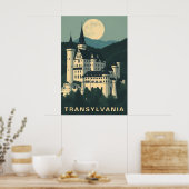 Transsylvanië Roemenië Reis Gotisch Kasteel Poster (Keuken)