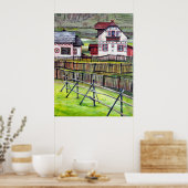 Transsylvanië, Roemenië, schilderachtig schildpad Poster (Keuken)